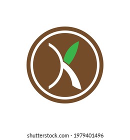Buchstabe k Logo einzeln auf weißem Hintergrund