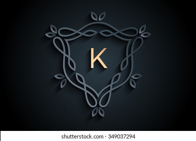 Letter K Logo, monogram logo design.