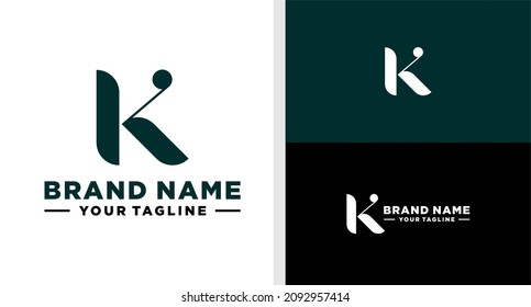 LETTER K LOGO MONOGRAM ELEGANT LUXURY EDITABLE