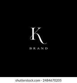 letter K logo, K letter monogram. Elegant luxury K logo,fashion logo design,K Letter Logo Vector Template Abstract Monogram Symbol, badge.