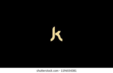 LETTER K LOGO WITH NEGATIVE SPACE EFFECT FOR LOGO DESIGN OR ILLUSTRATION USE