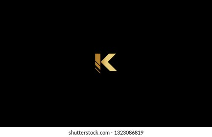 LETTER K LOGO WITH NEGATIVE SPACE EFFECT FOR LOGO DESIGN OR ILLUSTRATION USE