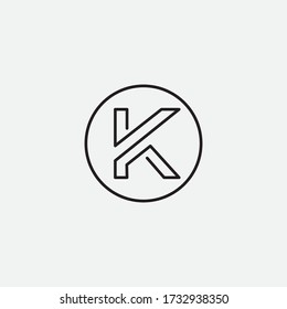 letter K logo for sale creative illustrations. vector design