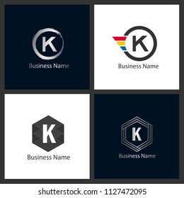 Letter K Logo Set Design