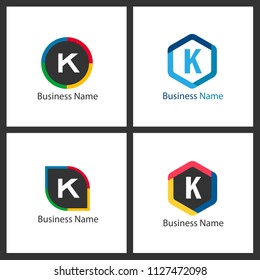 Letter K Logo Set Design