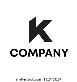 letter K logo sign vector for all company
