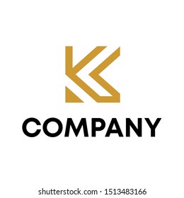 letter K logo sign vector for all company