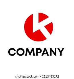 letter K logo sign vector for all company