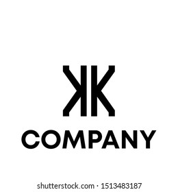 letter K logo sign vector for all company