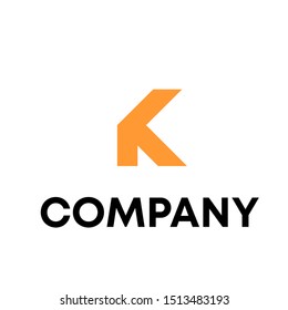 letter K logo sign vector for all company