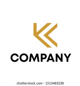 letter K logo sign vector for all company