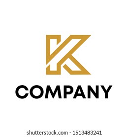 letter K logo sign vector for all company