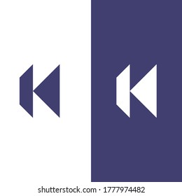 letter k logo. simple logo design.
