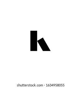 the letter k logo with a simple shape and modern style, the letter k icon