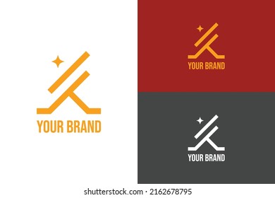 letter k logo with star