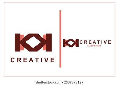 the letter K logo is suitable for use in companies, industries, businesses, or brands and can be used in other ways