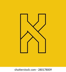 Letter K logo template