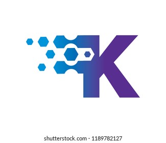 Letter K Logo Template Design Vector, Emblem, Concept Design, Creative Symbol, Icon