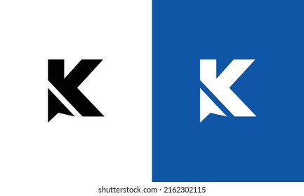 Diseño del vector de diseño de plantillas de logotipo de letra K