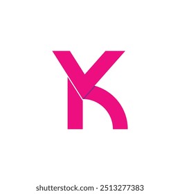 Letter K logo template elements