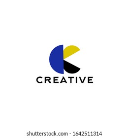 letter k logo template, logotype elements, vector ilustration, busines 