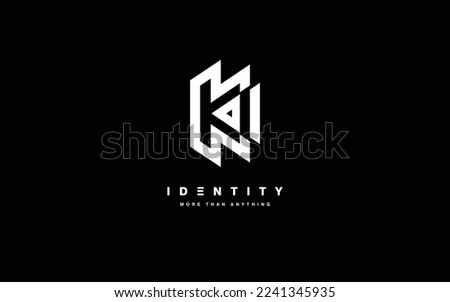 Letter K logo template with modern style.