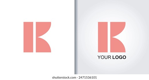 Buchstabe K Logo Vorlage Vektorgrafik