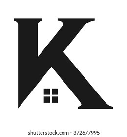letter K logo vector. 