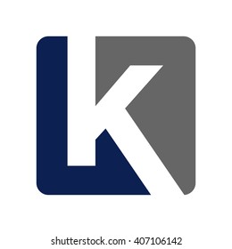 letter K logo vector.