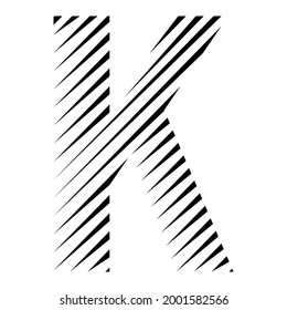 letter K logo vector art. k logo vector line art.