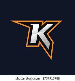 letter K logo vector design template