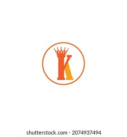 letra K. plantilla de diseño vectorial de logotipo.