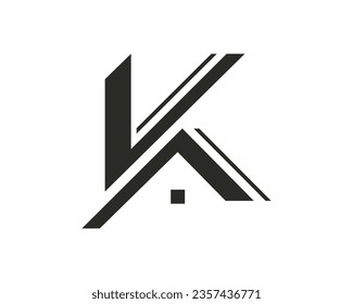 Vector de plantilla de almacén de logotipos K de letra