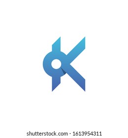 letter k logo vector icon design element template