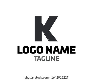 Logo-Vektorillustration des Briefes K