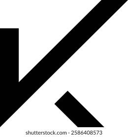 Letter  K Logo vector icon