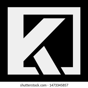 Letter K logo. Vector illustration