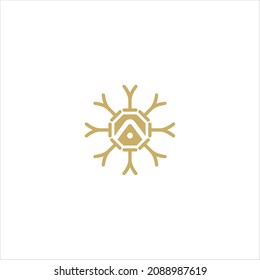 letter k logo vector template house