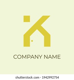 letter K logo for your bussiness property. company logo 