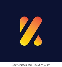 letter K logotype logo design