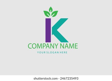 letter k luxury logo design concept template