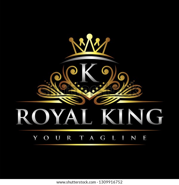 Letter K Luxury Royal Logo Stock Vector (Royalty Free) 1309916752