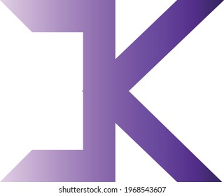 Letter K and letter M logo vector