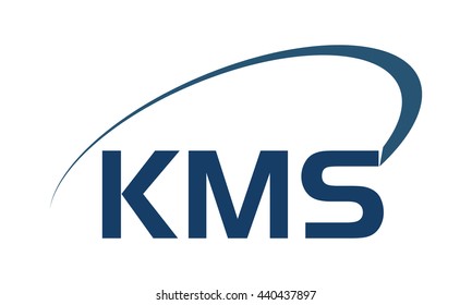 Letter K M S Logo Swoosh