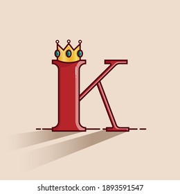 Letra K significa "Rey" con fondo