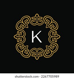logotipo de la placa inicial de la placa de la placa de la placa de la medallón K