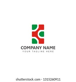 Letter K Medic Logo Vector Design