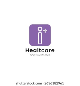 Letter K minimalist and iconic healthcare logo, medical and clinic with stethoscope