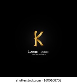 "letter K". Minimalist, simple,digital and modern logo design.
