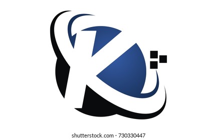Letter K Modern Logo 